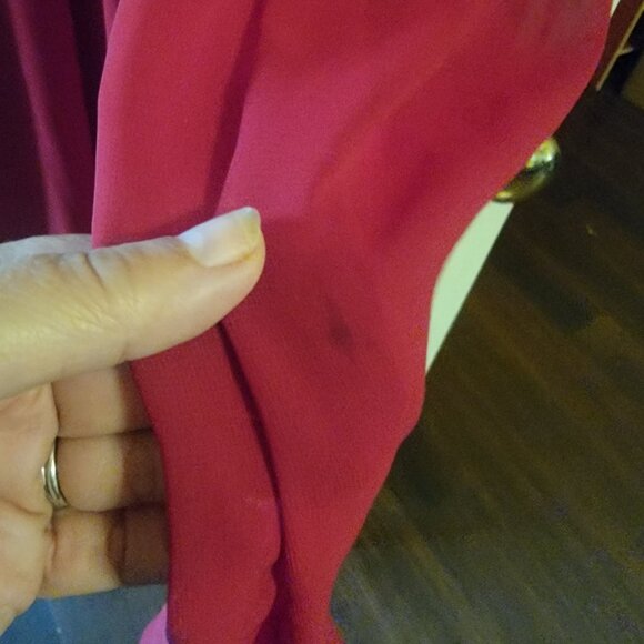 Red empire waist cocktail dress from Lord & Taylor size 4 - Picture 7 of 16